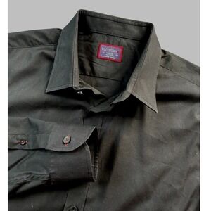 UNTUCKit Men's Size Large Black Long Sleeve Button Down Shirt Cotton Classic